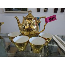 Vintage German gold luster tea set
