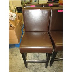 NEW - Brown leather dining chair