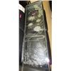 Image 1 : Heavy etched glass panel - aquatic motif