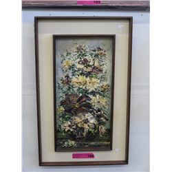 Vintage Pastiche painted signed Back