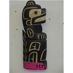 First Nations carved wall plaque
