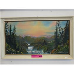 Original paint on board Signed Joe
