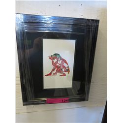 Framed Richard Shorty print "Frog dancer"