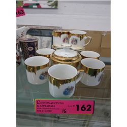 16 Bavarian porcelain gold rimmed pcs