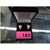 Image 2 : Brand new sterling silver ruby & diamond earrings