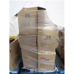 Skid of unsorted storage locker goods