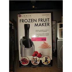 Frozen fruit maker, in box.