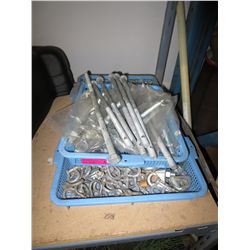 3 trays of bolts & fasteners