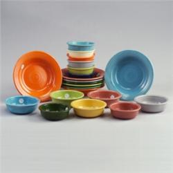 21 FIESTA bowls eight 8 1/4" soup bowls, five 5 1/2" fruit bowls, and eight 4 3/4" dessert bowls...