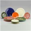 Image 1 : 17 FIESTA plates; nine 9" in red (flecks to center), grey, chartreuse, rose, forest green, light...