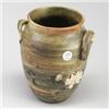 Image 1 : Rare WELLER Muskota ovoid vase with two handles shaped as fish jumping out of the water, near whi...