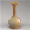 Image 1 : Tall OWENS Matt Utopian vase painted with chrysanthemums on a bisque ground. Abrasion to bottom,...