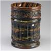Image 1 : Early PETERS AND REED fluted planter embossed with a band of flowers around the rim. 4" hairline,...