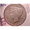 Image 1 : 1926 SILVER PEACE DOLLAR, VF-20