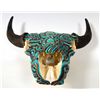 Image 2 : Beaded Buffalo Skull by Ali Launer
