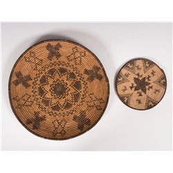 Two Apache Basketry Trays