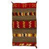 Image 1 : Navajo Double Saddle Blanket, 4'7" x 2'7"