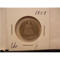 1857 Seated Liberty Quarter