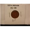 Image 1 : 1874 Indian Head Cent