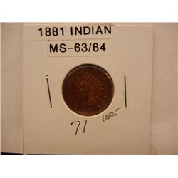 1881 Indian Head Cent