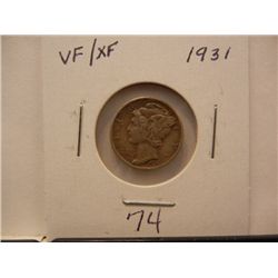 1931 Mercury Dime