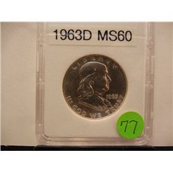 1963-D Franklin Half Dollar