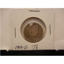 1909-D Barber Quarter