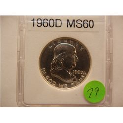 1960-D Franklin Half Dollar