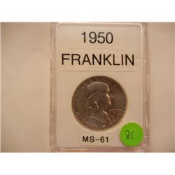 1950 Franklin Half Dollar