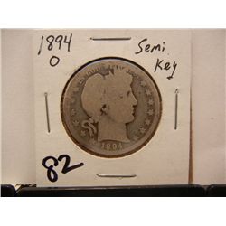 1894-O Barber Half Dollar