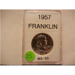 1957 Franklin Half Dollar