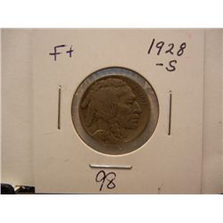 1928-S Buffalo Nickel, Good Date