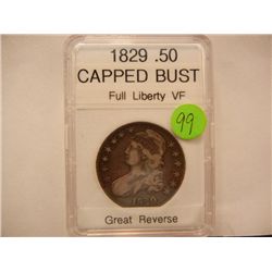 1829 Capped Bust Half Dollar