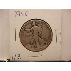 1940 Walking Liberty Half Dollar