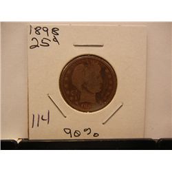 1898 Barber Quarter