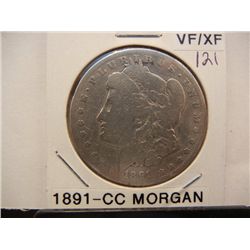 1891-CC Morgan Dollar