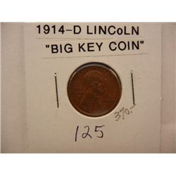1914-D Lincoln Wheat Cent, Big Key Date