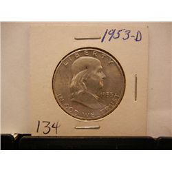 1953-D Franklin Half Dollar