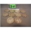 Image 1 : 10 Mercury Dimes, Mixed Dates