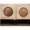 Image 1 : (2) Franklin Half Dollars: 1952-D