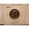 Image 1 : 1961 Proof Washington Quarter