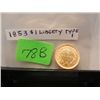 Image 2 : 1853 $1 Gold Coronet Head, Type I