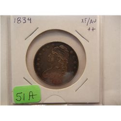 1834 Cap Bust Half Dollar