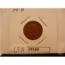 1934-D Lincoln Wheat Cent