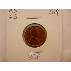 1919 Lincoln Wheat Cent