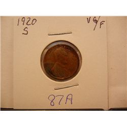 1920-S Lincoln Wheat Cent