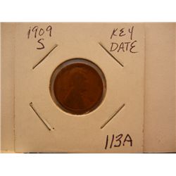1909-S Lincoln Wheat Cent, Key Date