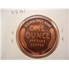 Image 2 : 1 Oz. Lincoln Wheat Cent, .999 Fine Copper Comm. Coin, by Golden State Mint, 1909-S