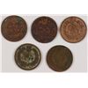 Image 2 : (5) 1867 LOW GRADE INDIAN HEAD CENTS