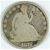 Image 1 : 1875 Seated Half Dollar G/VG